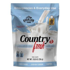 imageAugason Farms Country Fresh Instant Nonfat Dry Milk Can Emergency Food Supply Everyday Meals 39 ServingsDry Milk 118 oz