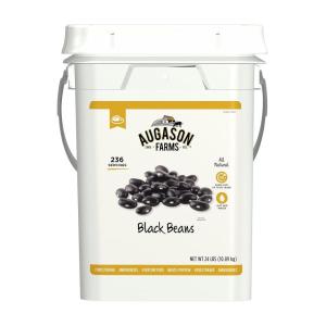 imageAugason Farms Dried Black Beans 4Gallon Pail Bulk Food Storage Emergency Food Supply Everyday Meals 237 ServingsBlack Beans