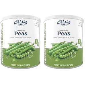 imageAugason Farms Freeze Dried Peas Can Emergency Food Supply Everyday Meals 30 Servings1 Pound Pack of 2