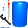 imageAugason Farms Water Treatment and Storage Kit 55Gallon Water Barrel BPA Free Liquid Water Treatment Drops Siphon and Hand Pump