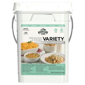 imageAugason Farms Breakfast and Dinner Variety Pail Emergency Food Supply Everyday Meals 4 Gallon PailFood Supply