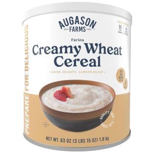 imageAugason Farms Creamy Wheat Cereal Can Emergency Food Supply Everyday Meals 55 ServingsCreamy Wheat