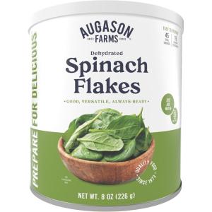 imageAugason Farms Dehydrated Spinach Flakes Can Emergency Food Supply Everyday Meals 45 Servings