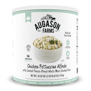 imageAugason Farms Freeze Dried Chicken Fettuccine Alfredo Kit 4202 Oz No 10 CanAlfredo Kit
